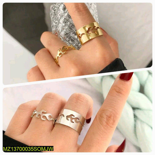 4-Piece Flame Ring Set – Adjustable