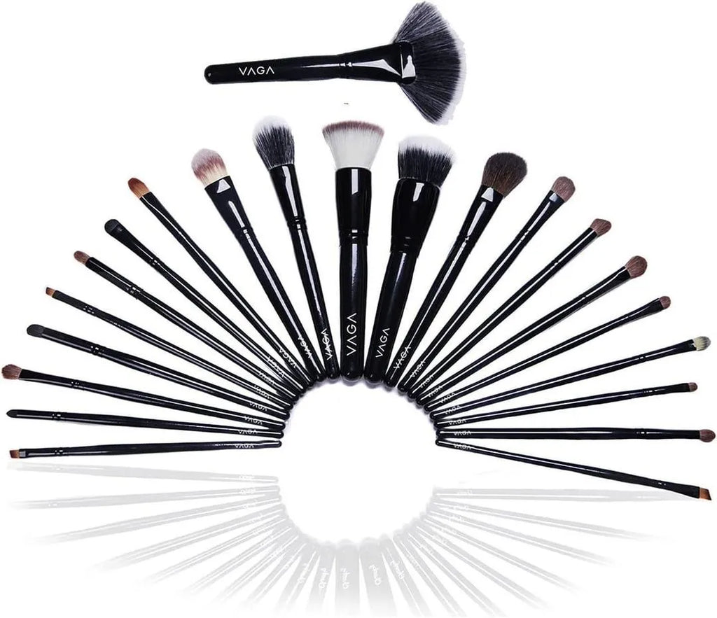 22-Piece Makeup Brush Set – Black