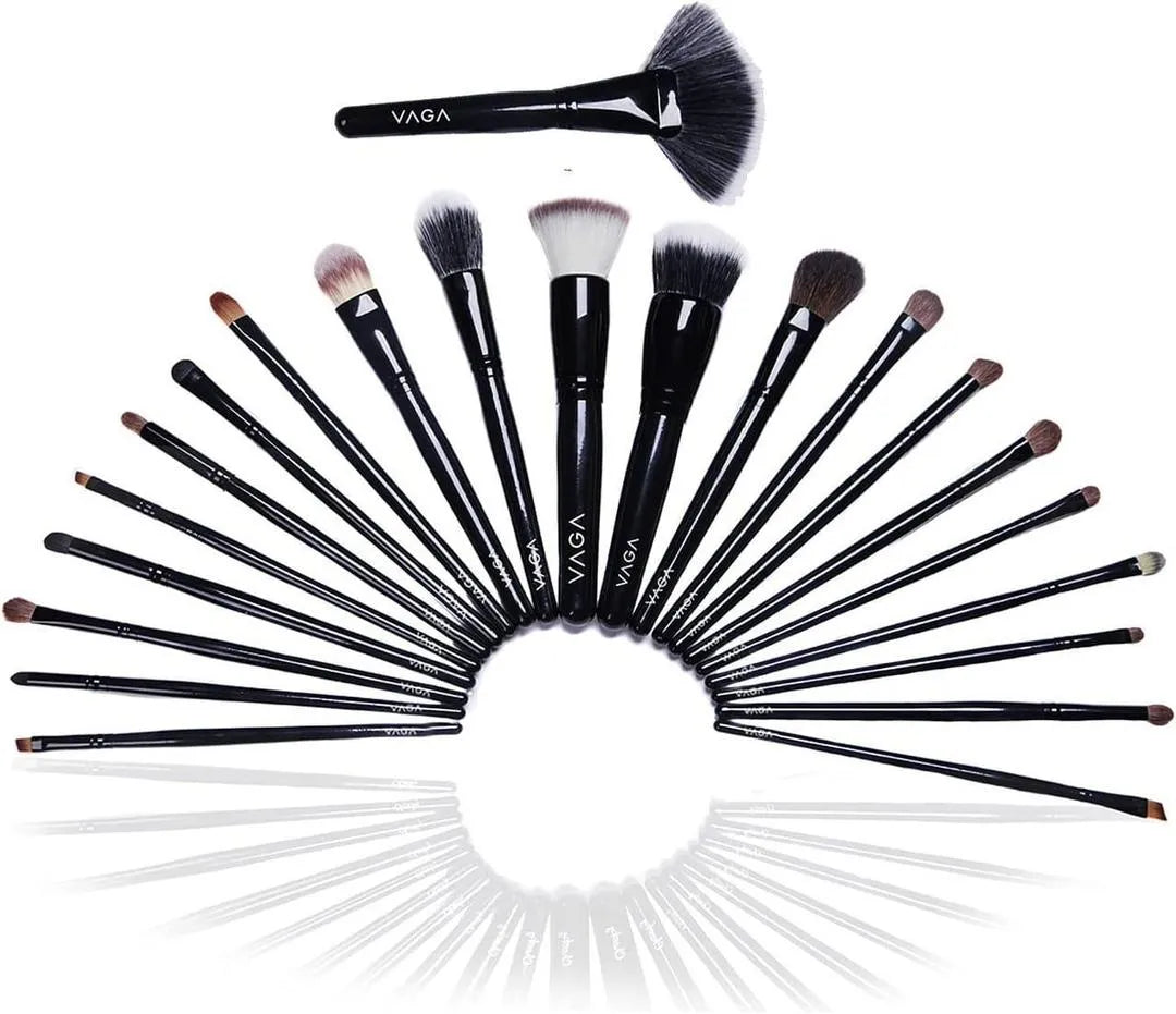 22-Piece Makeup Brush Set – Black