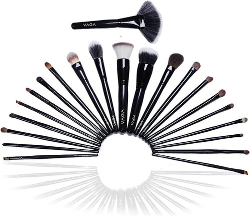 22-Piece Makeup Brush Set – Black