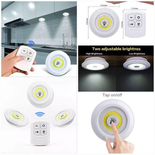 Rechargeable LED Lights with Remote