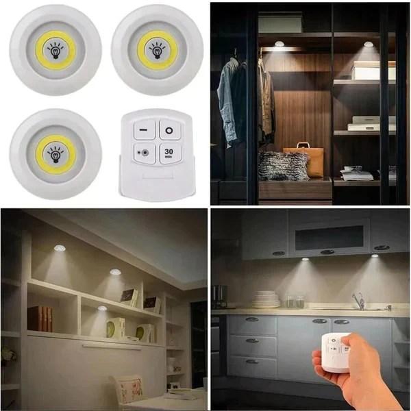 Rechargeable LED Lights with Remote