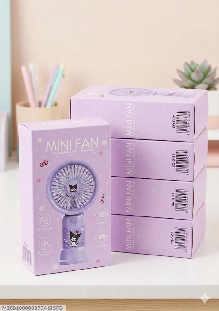 Foldable Mini Fan with LED Display