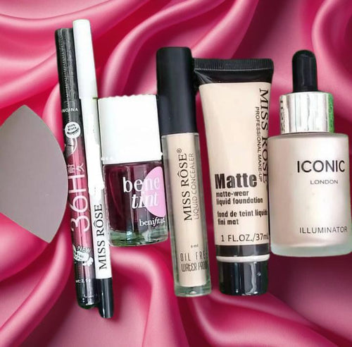 7-in-1 Makeup Kit – Matte Foundation, Concealer & Illuminator