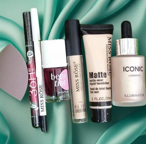 7-in-1 Makeup Kit – Matte Foundation, Concealer & Illuminator