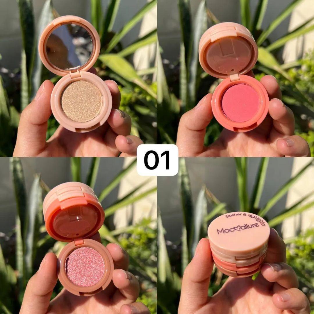 2-in-1 Blush & Highlighter with Sponge